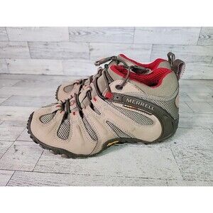 Merrell Chameleon II Stretch Hiking Bungee Lace Leather Shoes Women's Size 6